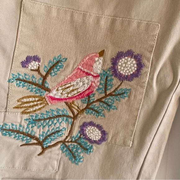 Sundance Ariel Embroidered Pants Size P4 - Picture 9 of 11